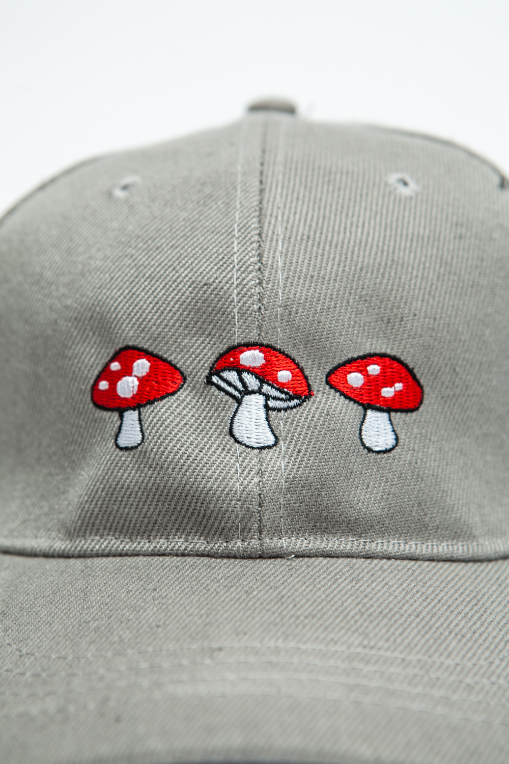 Бейсболка Truespin Mushrooms (Светло-Серый), O/S