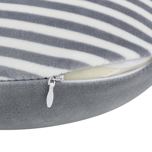 Подушка для путешествий Полосочки (серая)