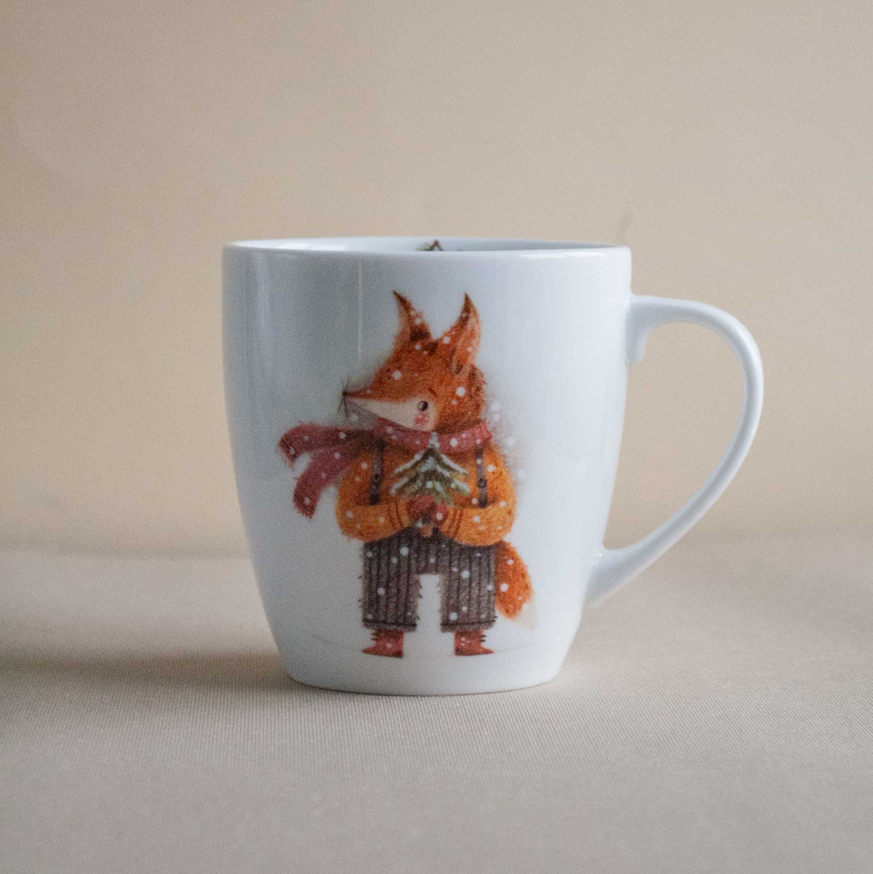 Кружка Лисенок с елочкой, 270 мл.