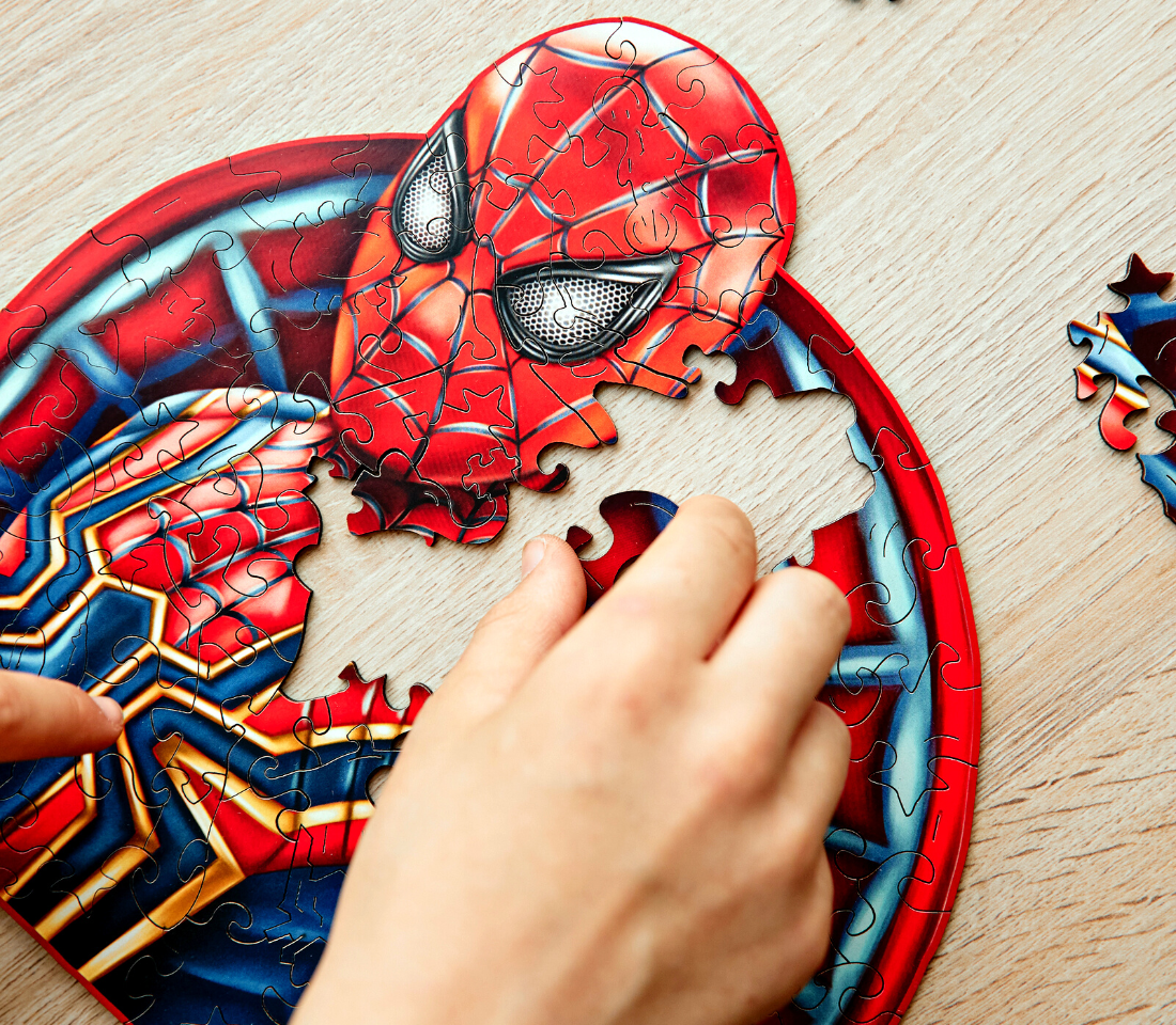 Деревянный пазл Человек Паук