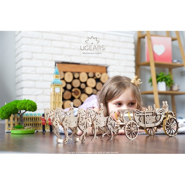 3D-пазл UGears Королевская карета