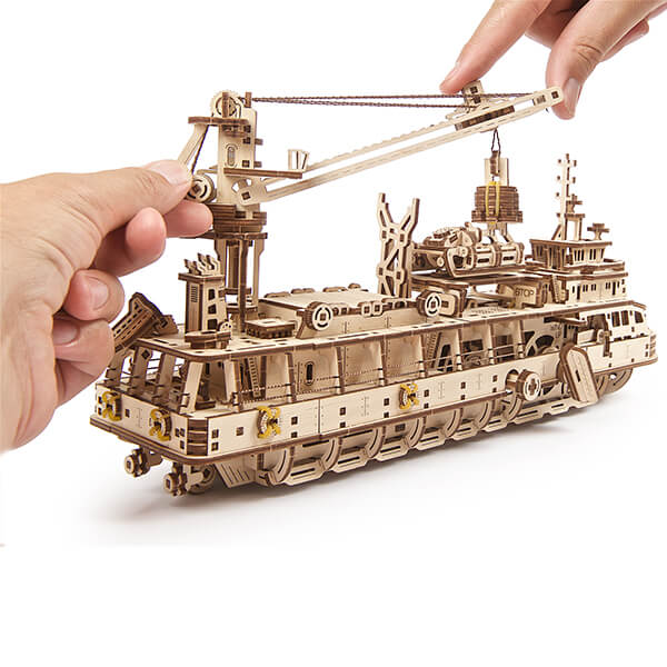 3D-пазл UGears Научно-исследовательское судно
