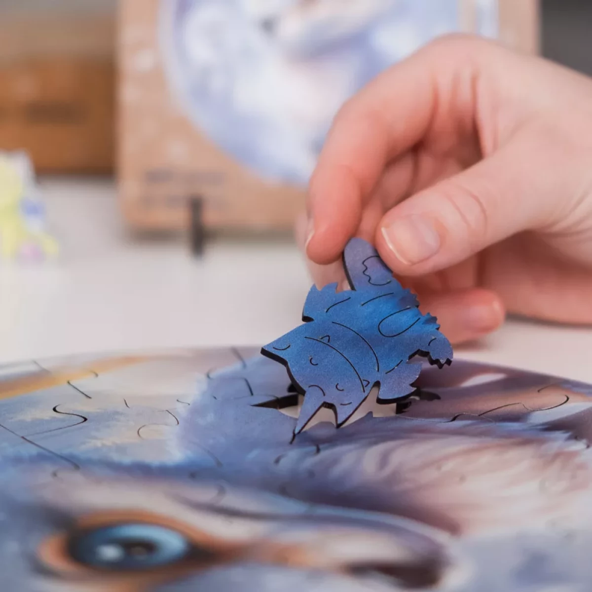 Деревянный пазл Bubblezz Волчонок, 30 дет.