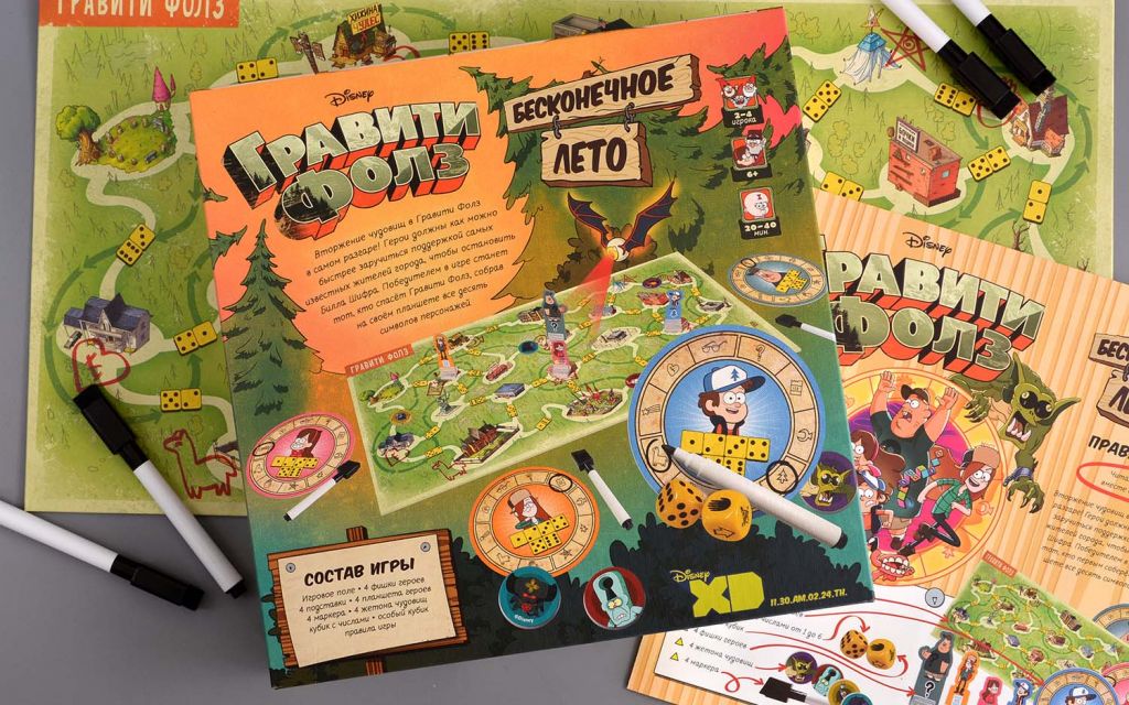 Настольная игра Гравити Фолз Бесконечное лето