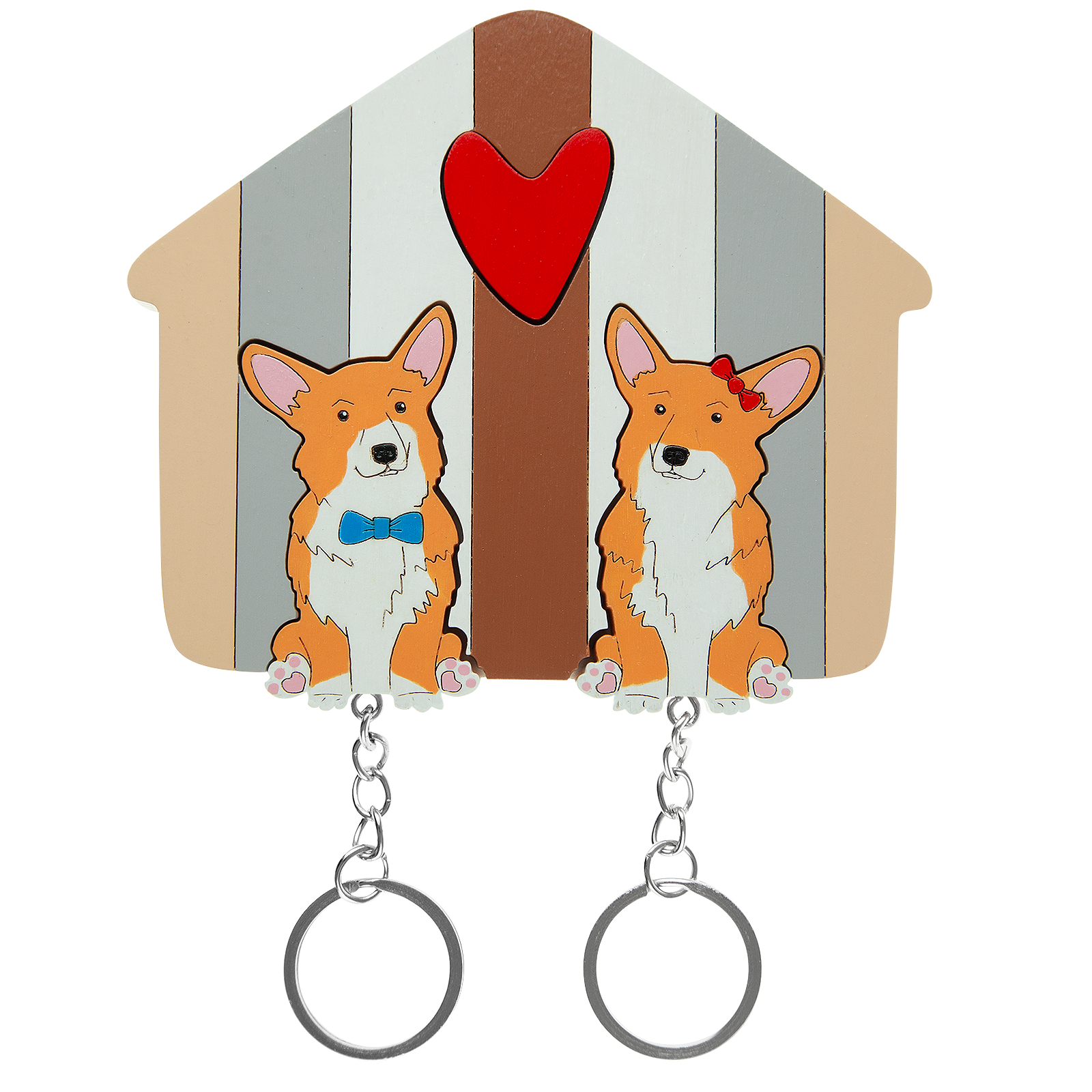 Ключница двойная Корги