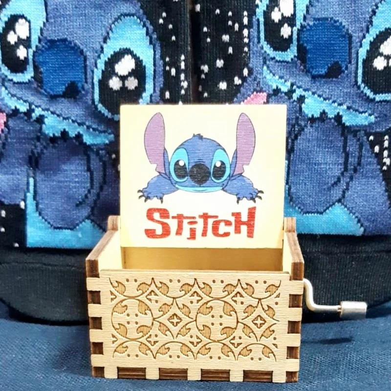 Музыкальная шкатулка Любознательный Стич, крафтовая (72688)