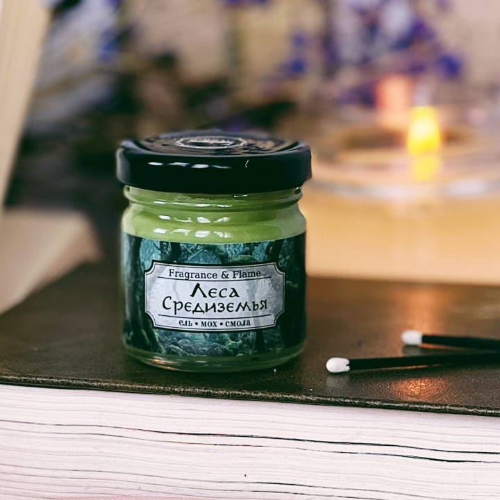 Ароматическая свеча Леса Средиземья 40 мл.