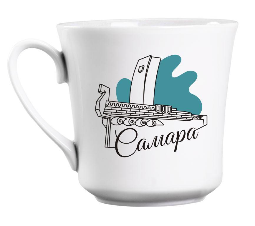 Кружка Самара Ладья, 250 мл. (фарфор)