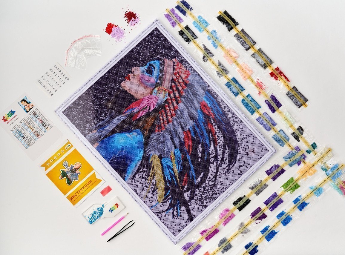 Алмазная мозаика Шаманка 50х65 см