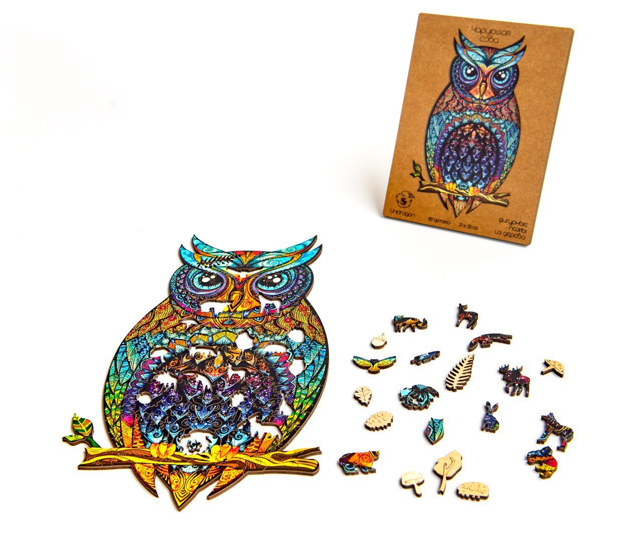 Деревянный пазл Чарующая сова M
