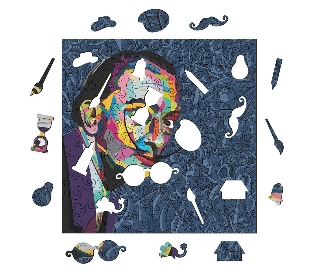 Деревянный пазл Поп-Арт Дали