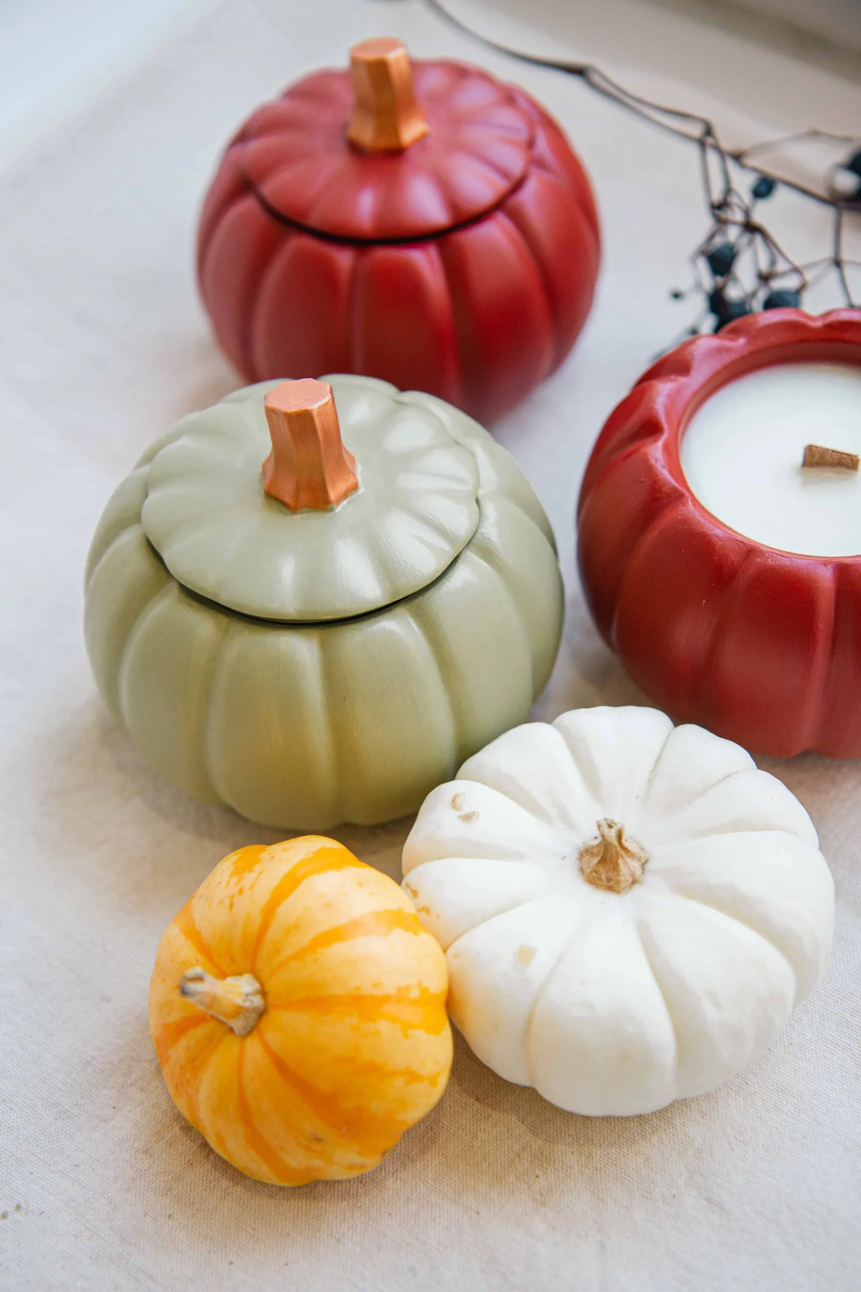 Свеча Тыква круглая