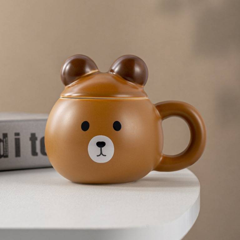 Кружка Bubble bear (brown), 420 мл.