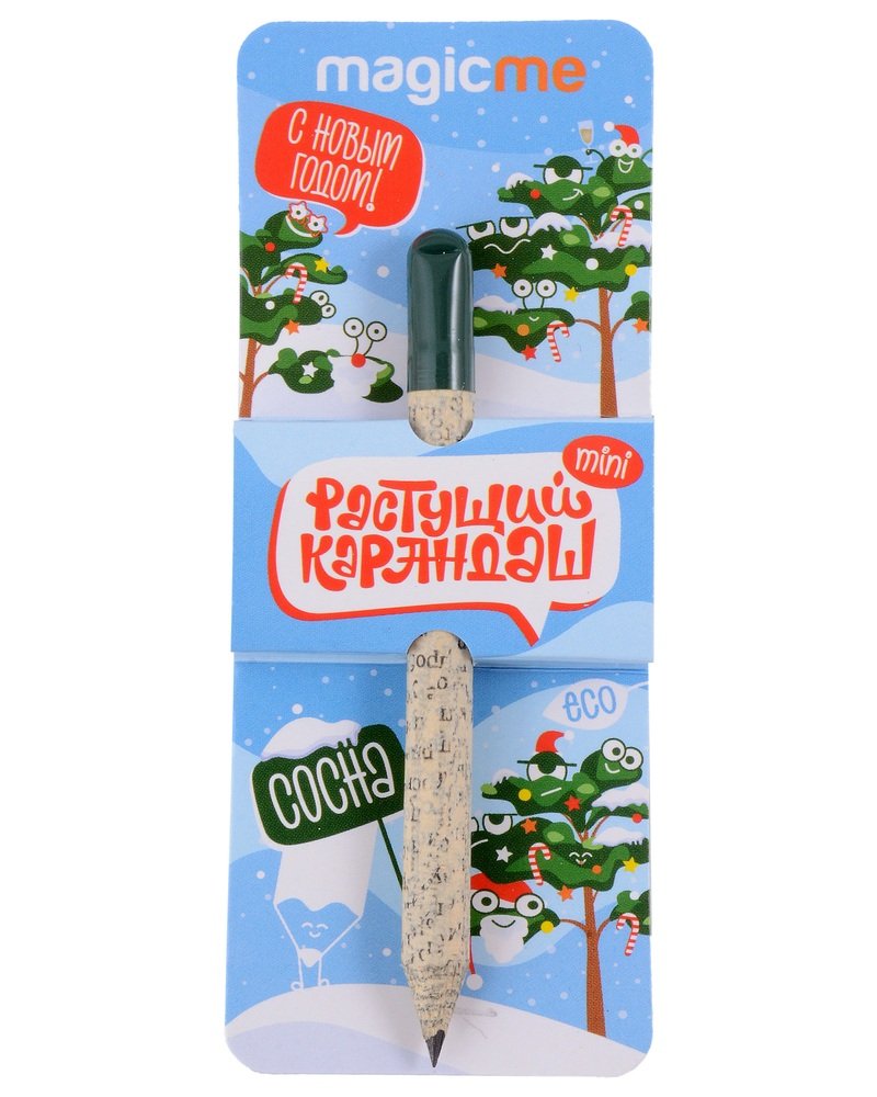 Растущий карандаш mini Сосна Новогодняя