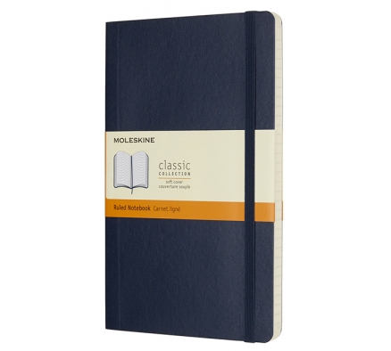 Записная книжка Classic Soft (в линейку) Large синий