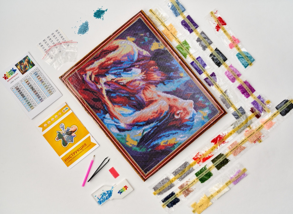 Алмазная мозаика Страсть 40х50 см