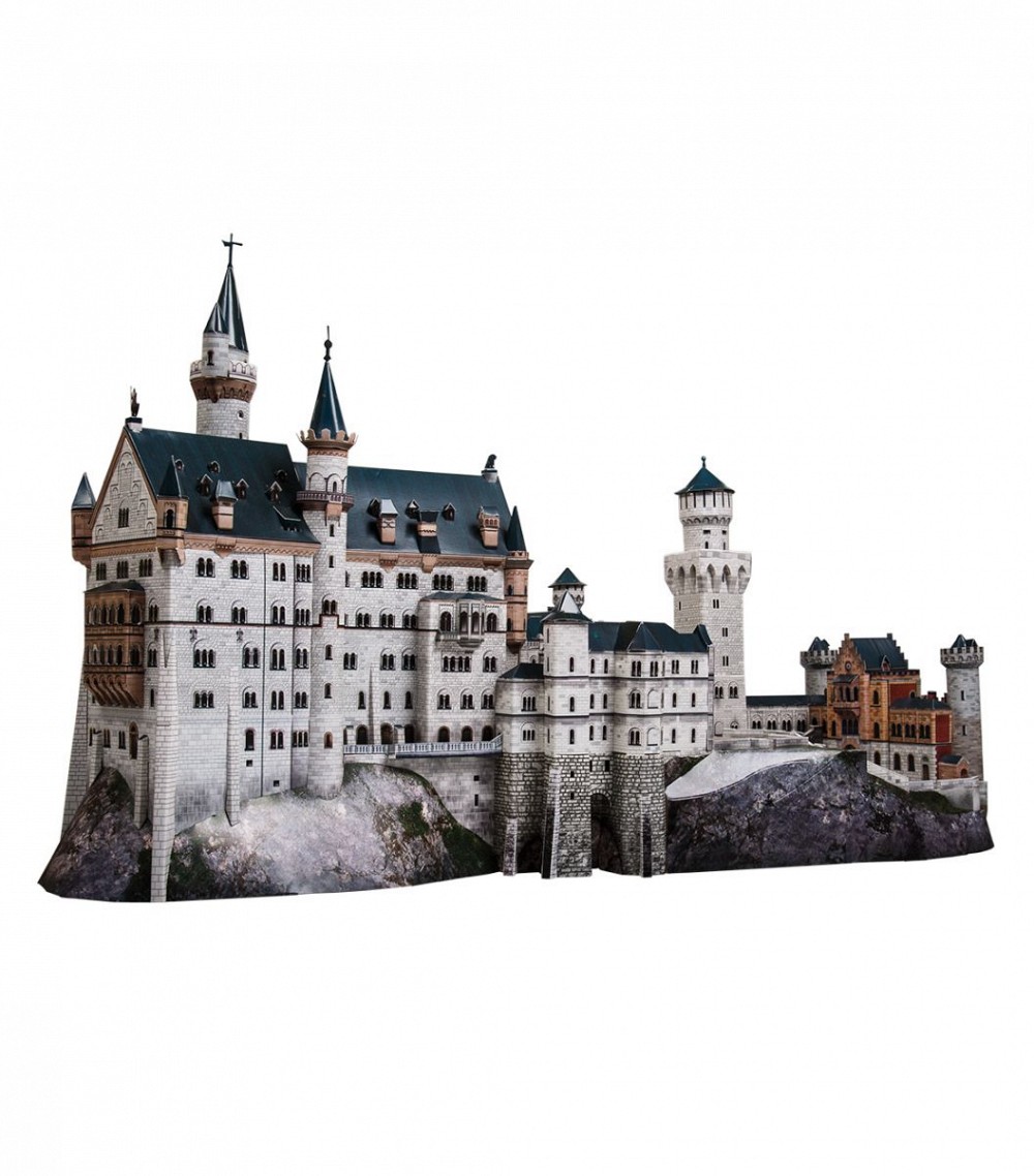 Бумажный конструктор Замок Neuschwanstein 1/250