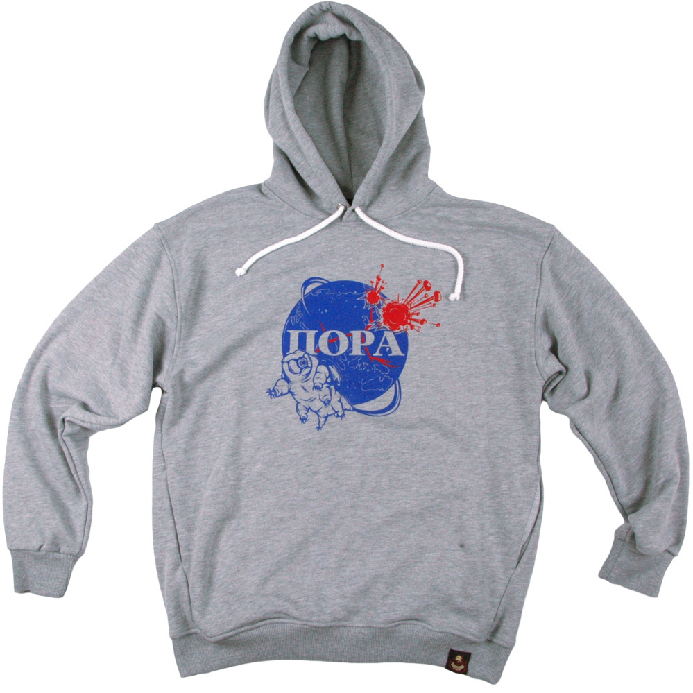 Худи Пора – Тихоходка Пётр (Серый меланж)