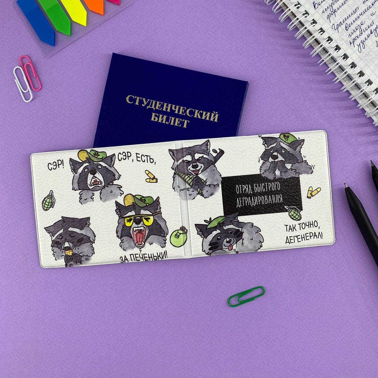 Обложка на студенческий Отряд быстрого деградирования