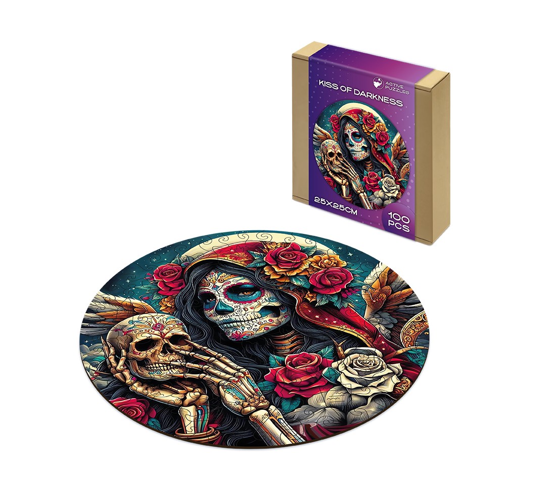 Деревянный пазл Поцелуй тьмы