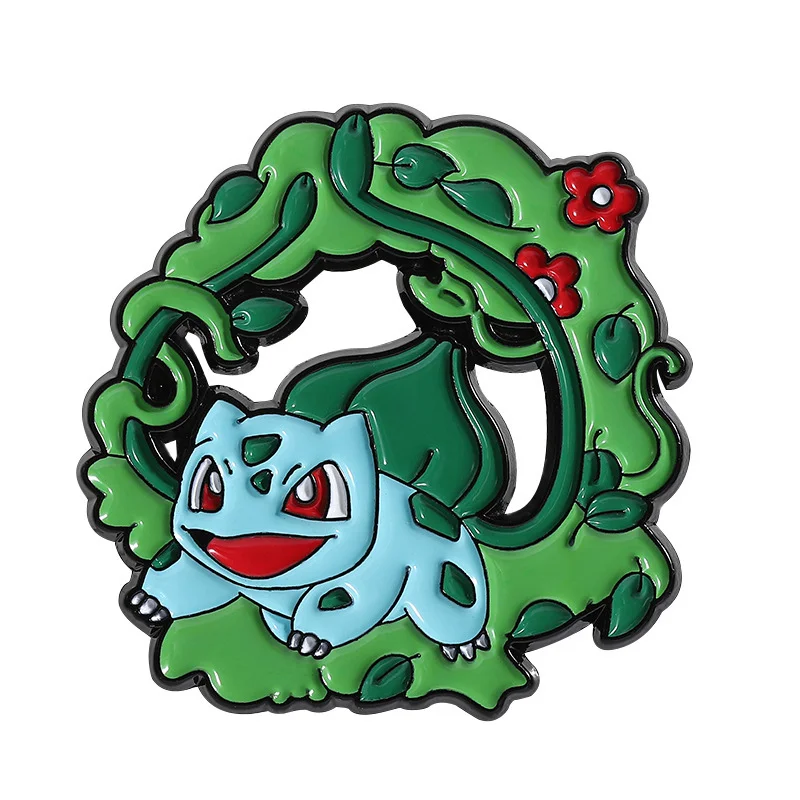 Пин металлический Pinchi Покемоны. Травяной Бульбазавр