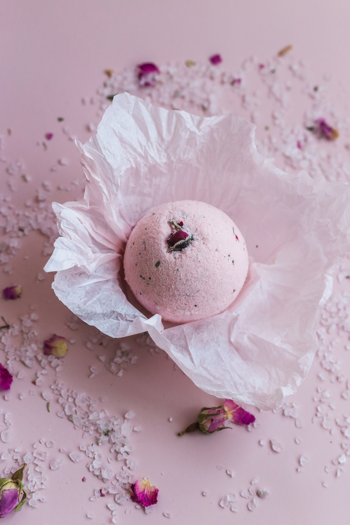 Бомба для ванны Milush с жидким шелком (океанская роза)