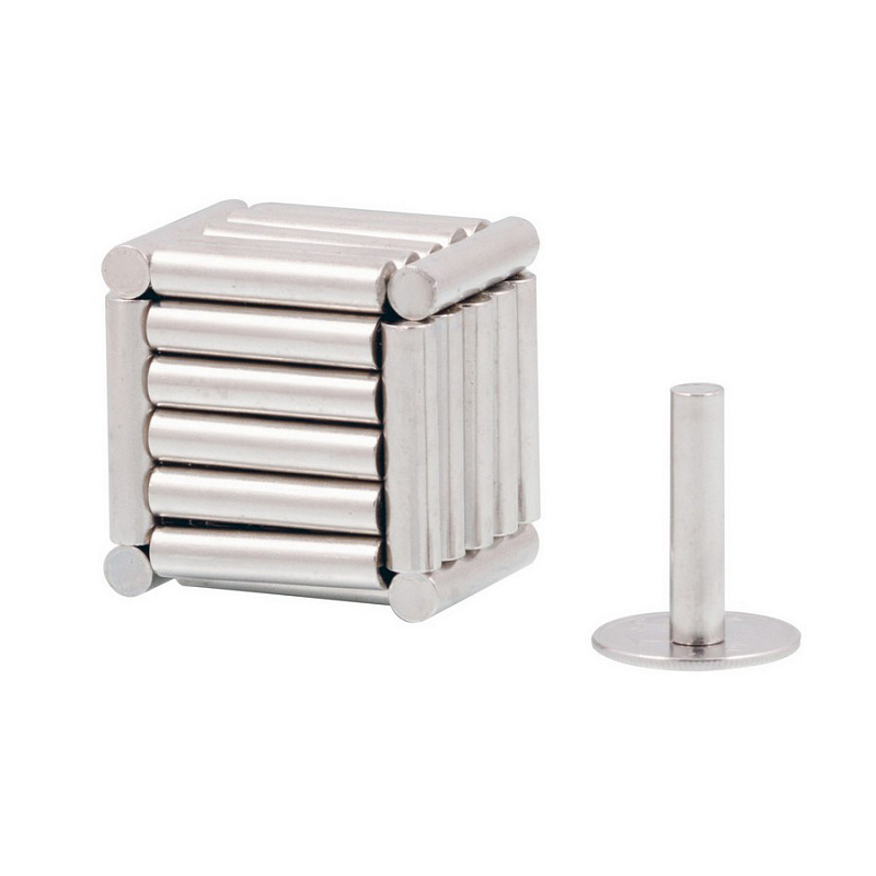 Магнитный конструктор-головоломка Шарики 11мм и Цилиндры, сталь