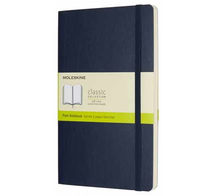 Записная книжка Classic Soft (нелинованная) Large синий