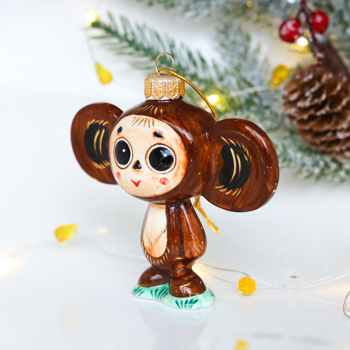 Елочная игрушка Чебурашка