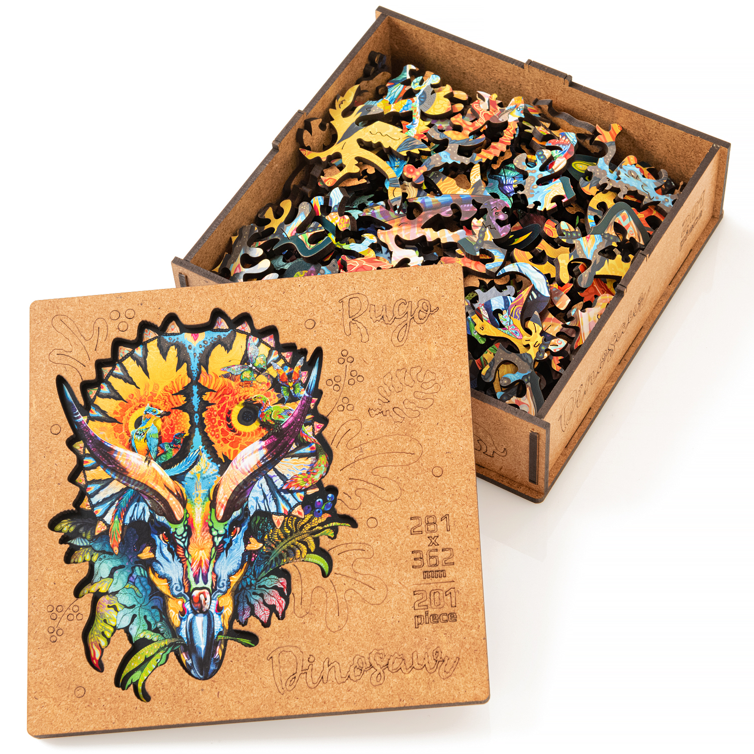 Деревянный пазл Динозавр L