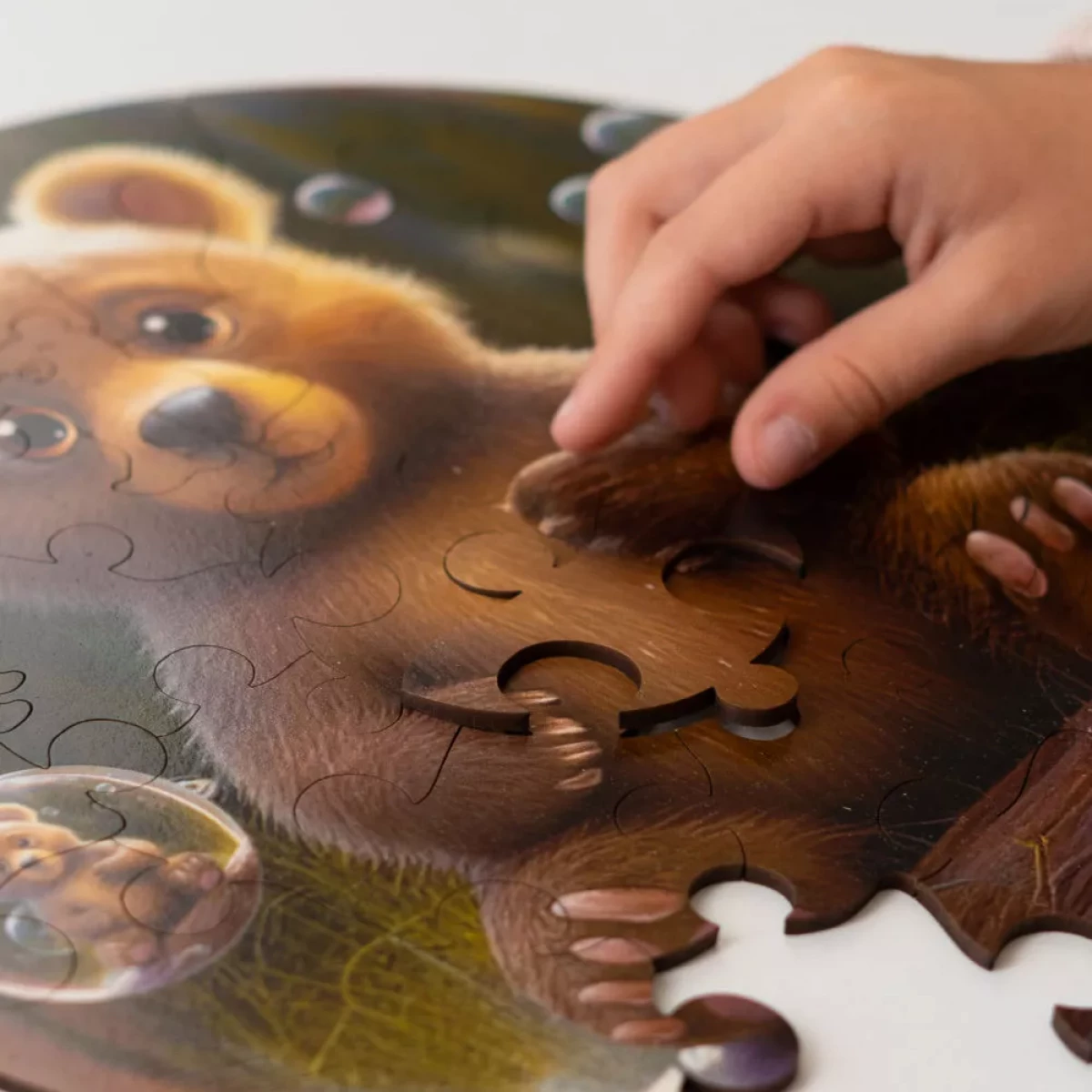 Деревянный пазл Bubblezz Медвежонок, 30 дет.