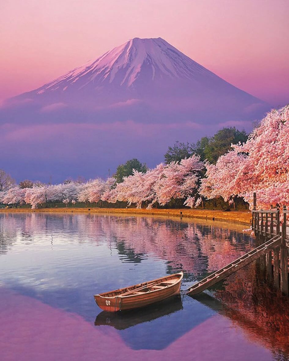 Алмазная мозаика Лиловая безмятежность 40х50 см