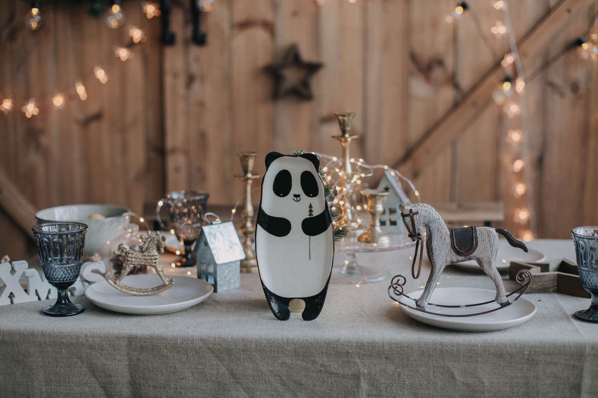 Тарелка Дружелюбная панда