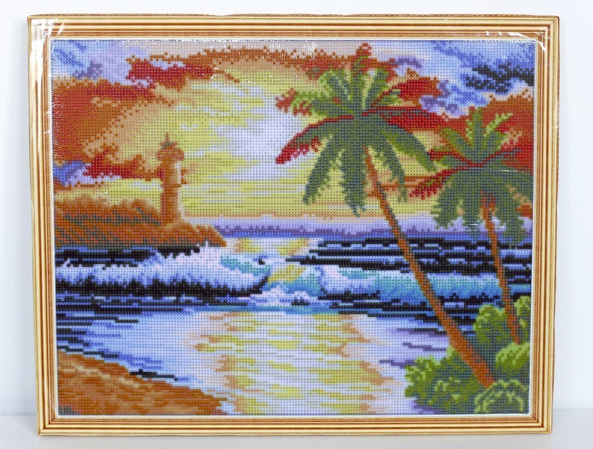 Алмазная мозаика Закат 40х50 см