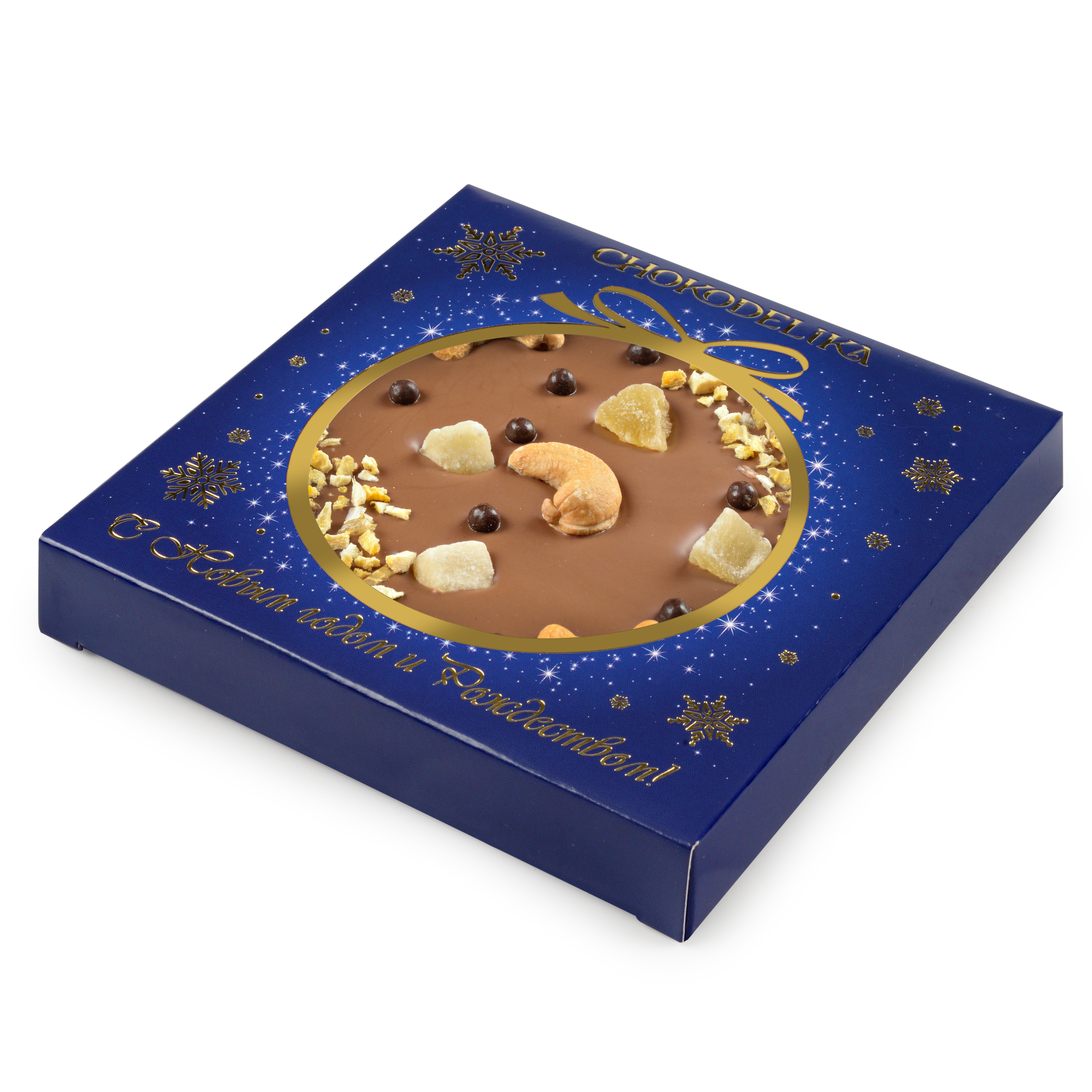 Шоколад молочный Кешью, ананас, апельсин 75 гр. НГ