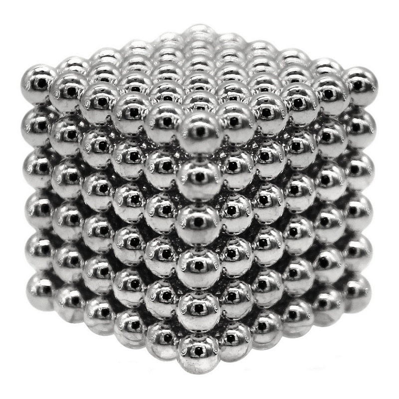 Магнитный куб Magnetic Cube стальной, 216 шариков, 5 мм