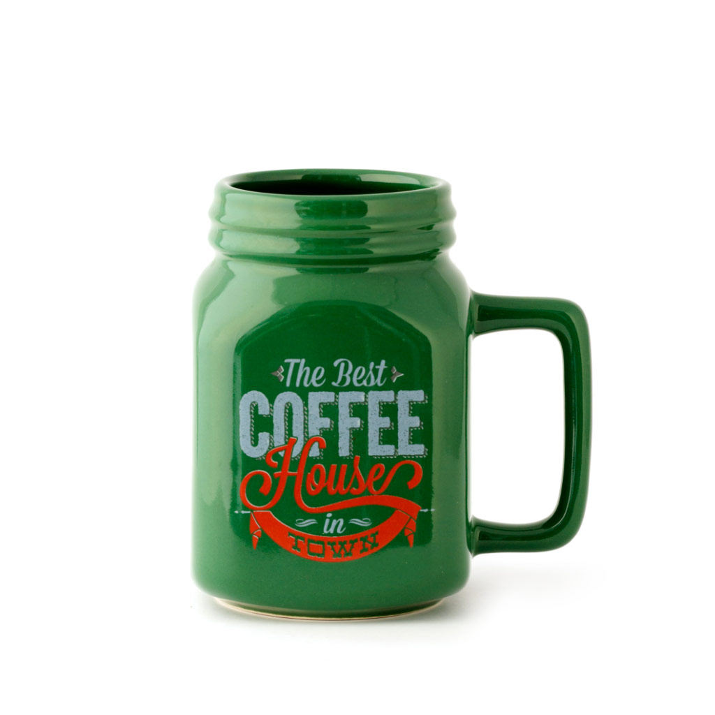 Кружка Mason 400 мл зеленая