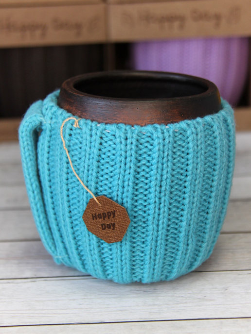 Вязаная кружка Айсберг