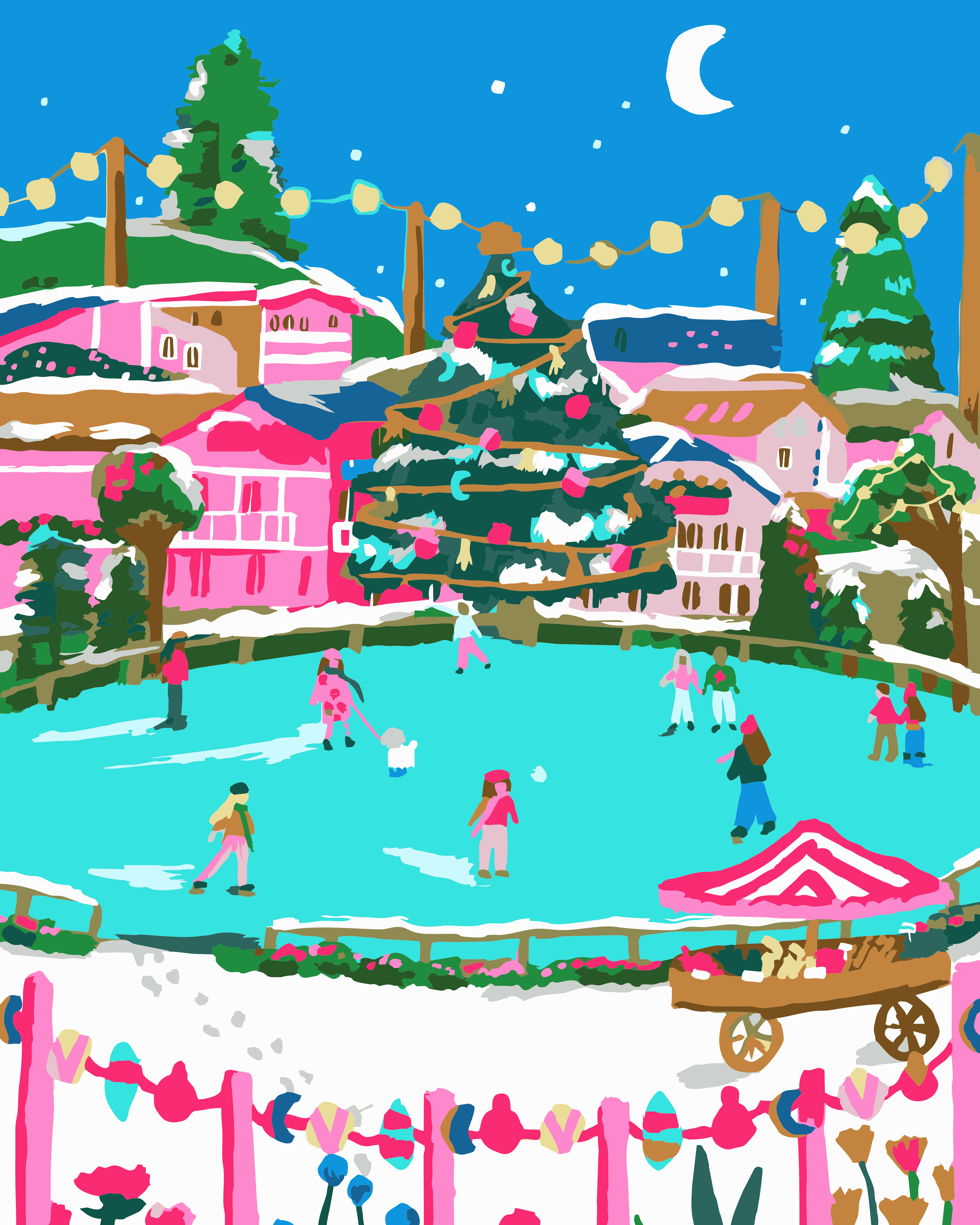 Картина по номерам The rink 40х50