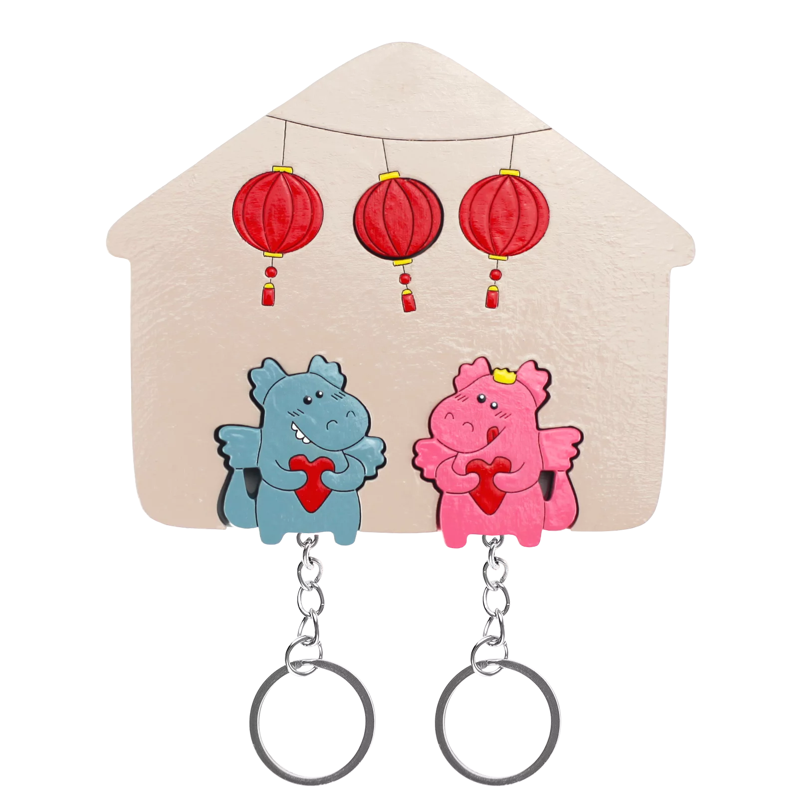 Ключница двойная Китайские дракончики