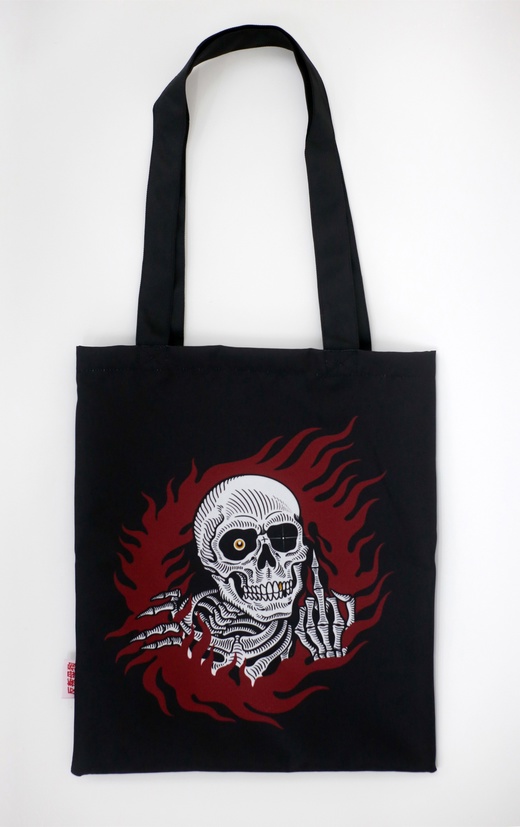 Сумка-шопер Oldy (черный, череп Fire)