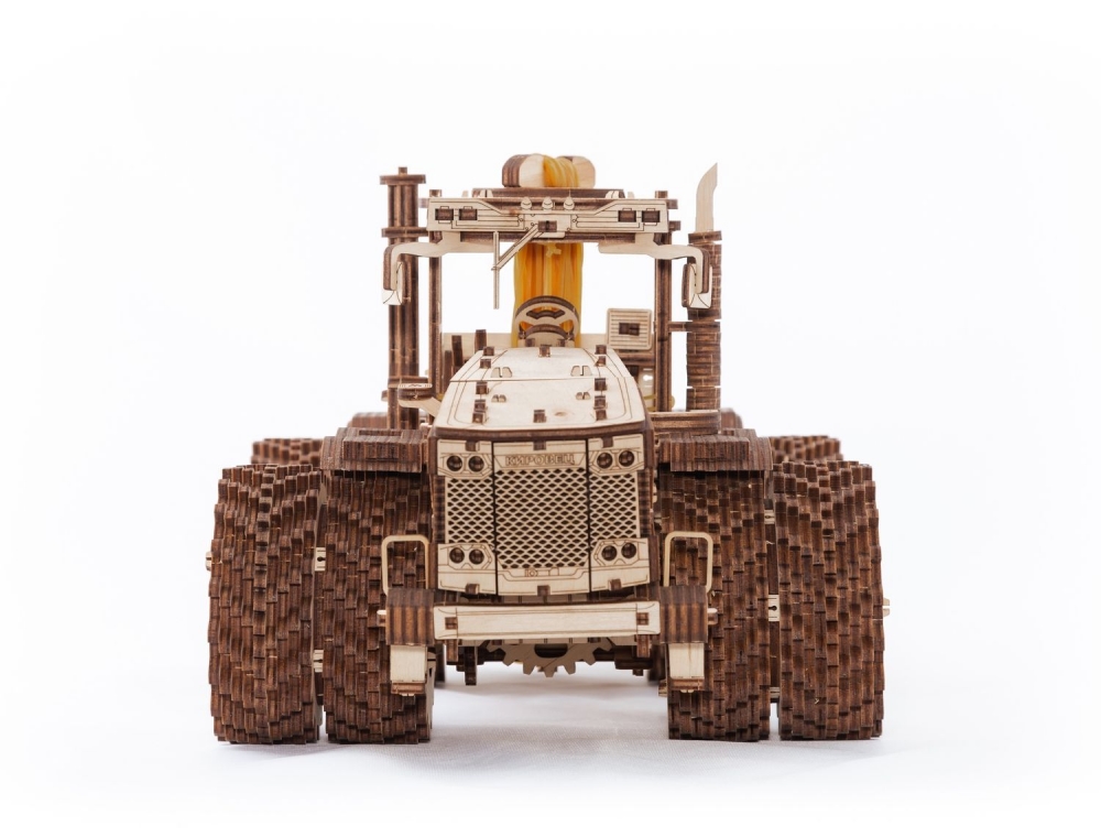 Конструктор деревянный 3D EWA Трактор Кировец К-7М