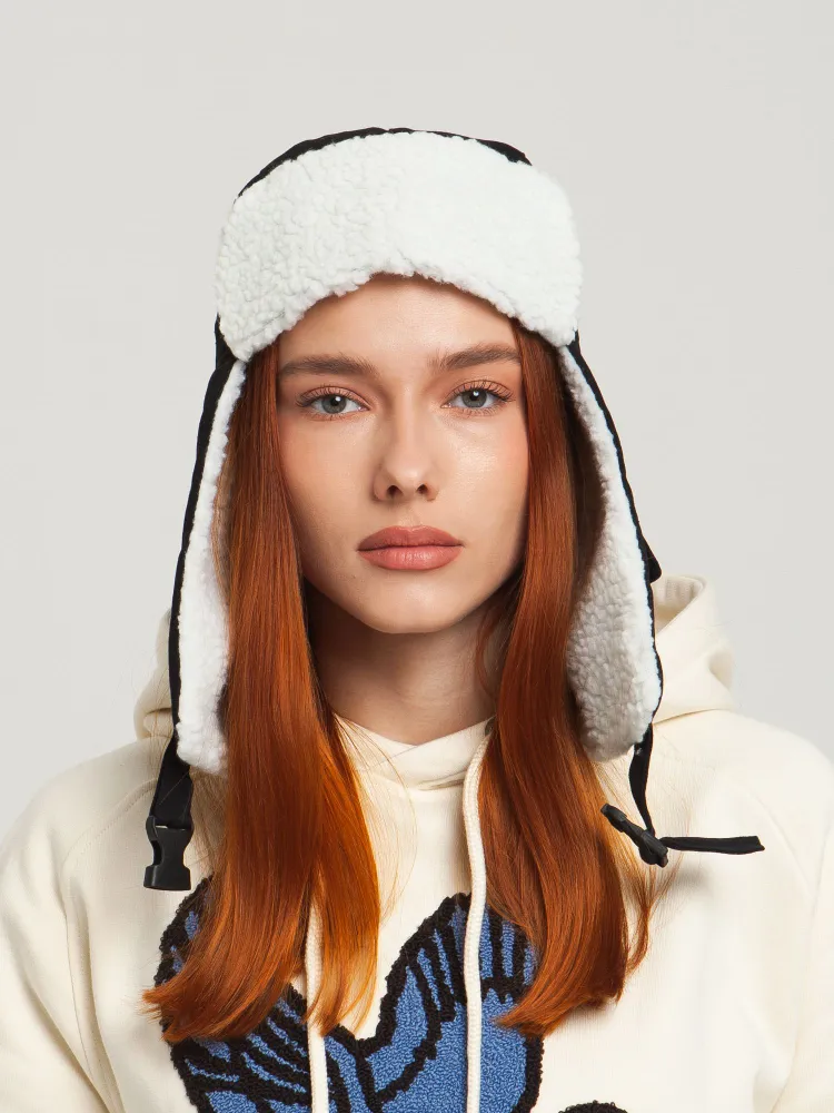 Шапка Запорожец Ushanka Beanie (Black-L/XL)