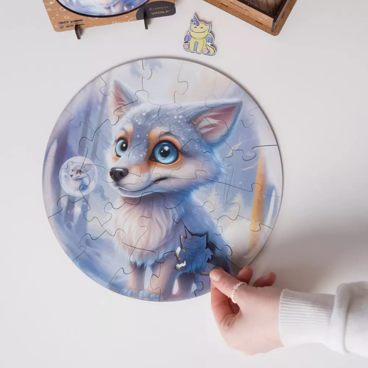 Деревянный пазл Bubblezz Волчонок, 30 дет.