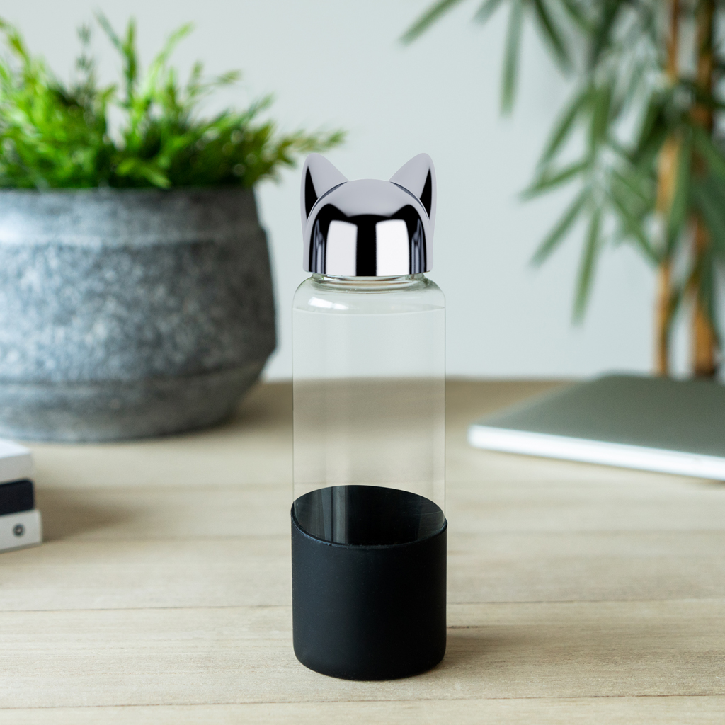 Бутылка для воды Cat (черная), 0,35 л.