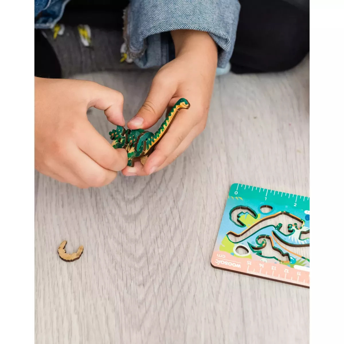 Деревянный пазл Диплодок