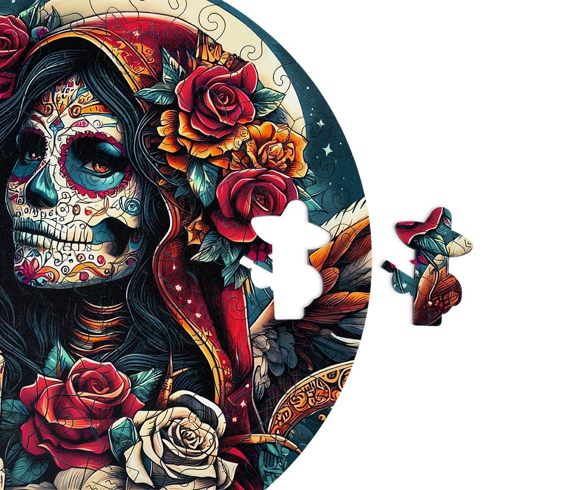 Деревянный пазл Поцелуй тьмы