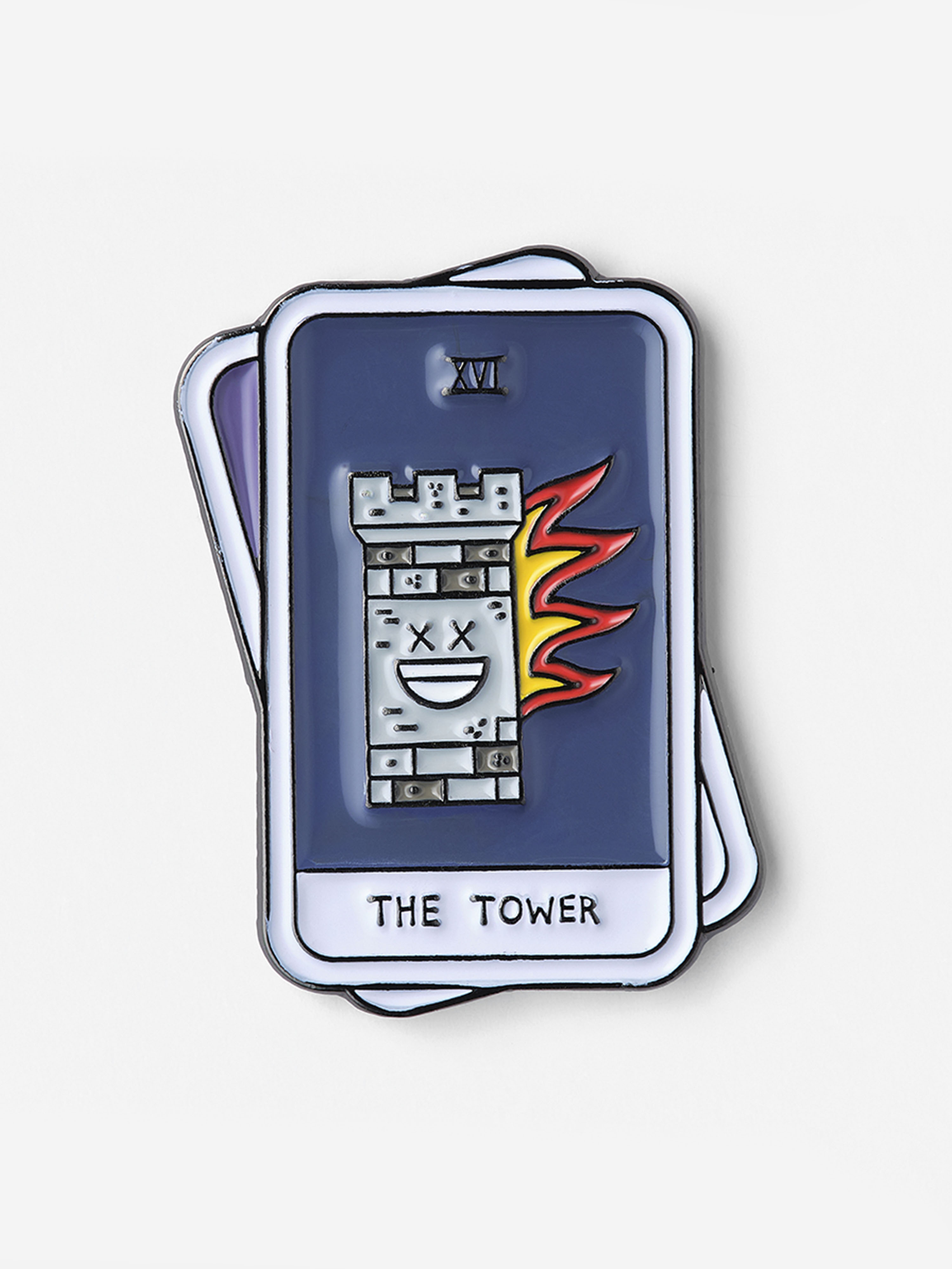 Значок эмалированный Таро Башня