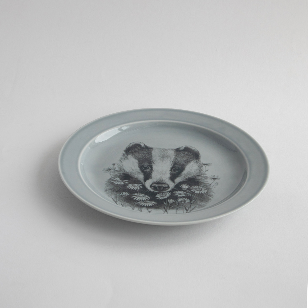 Тарелка Барсук, 24 см.