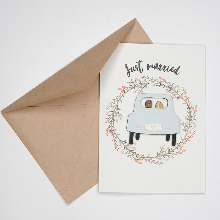 Открытка Just married